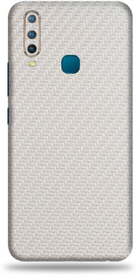 TJ CREATION Vivo U10, vivo u10 Mobile Skin(Ultra Super White Carbon Fiber Skin With High Matte Finish., Mobile Skin (Back+Side+Camera))