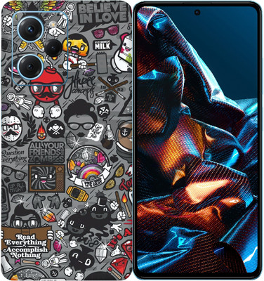 SkinoMania POCO X5 Pro 5G Mobile Skin(Multicolor Zombie-Graffiti)