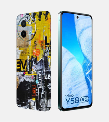 OggyBaba Vivo Y58 5g Mobile Skin(Abstract Azure)