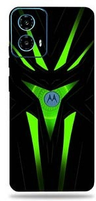 WeCre8 Skin's WeCre8 Skin's Moto_G34_5G Mobile Skin(Black Green Abstract)