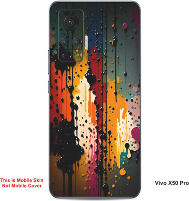 VYBE The Smart Choice Vivo X50 Pro Art Embossed Mobile Skin(Storm Dust 9)
