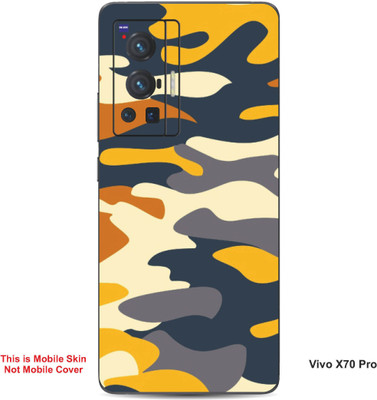 VYBE The Smart Choice Vivo X70 Pro Camouflage Embossed Mobile Skin(Egg White 13)