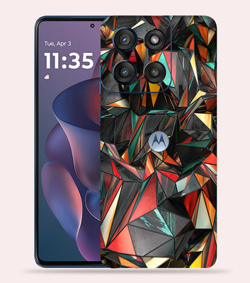 OggyBaba OggyBaba Moto G60 pro 5g Mobile Skin(Polygon Red)