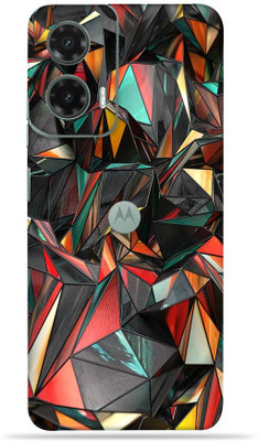 OggyBaba OggyBaba Moto G35 5g Mobile Skin(Polygon-Red)