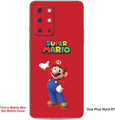 VYBE The Smart Choice One Plus Nord 8T Super Mario Embossed Mobile Skin(Engine Red 29)