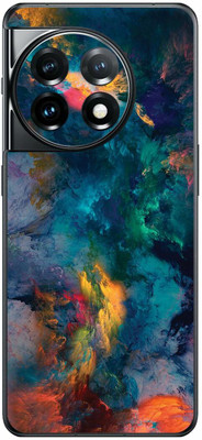 FCS OnePlus 11 5G Printed Back Skin: Smoke Mobile Skin(Smoke Skin)