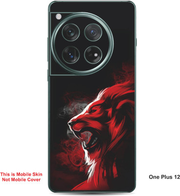 VYBE The Smart Choice One Plus 12 Wolf Embossed Mobile Skin(Red & Black 34)
