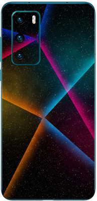 FCS Huawei P40 4G Printed Back skin Mobile Skin(Galaxy)