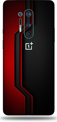 AsSkin Oneplus 8Pro Mobile Skin(Red Pattren Skin With Glossy Matte Finish.)