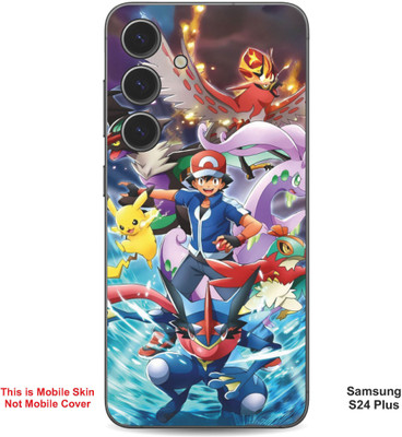VYBE The Smart Choice Samsung S24 Plus Pokemon Embossed Mobile Skin(MultiColour 1)