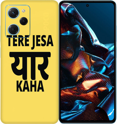 SkinoMania POCO X5 Pro 5G Mobile Skin(Multicolor tera-yaar-jaisa-kha)