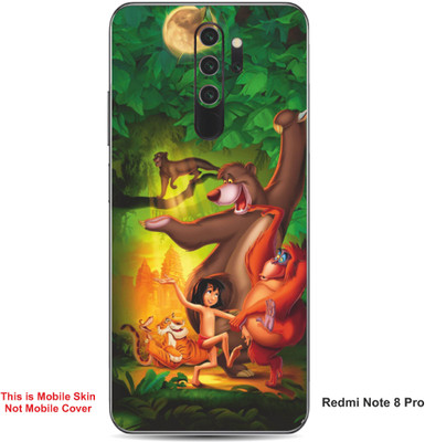 VYBE The Smart Choice Redmi Note 8 Pro Jungle Book Embossed Mobile Skin(Green Pea A1)