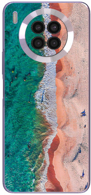 FCS Huawei nova 8i Printed Back skin Mobile Skin(Aerial View Beach)
