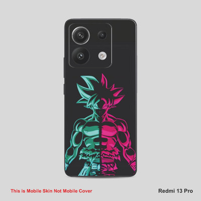 VYBE The Smart Choice Redmi 13 Pro Goku Mobile Skin Mobile Skin(Blue, Pink A19)