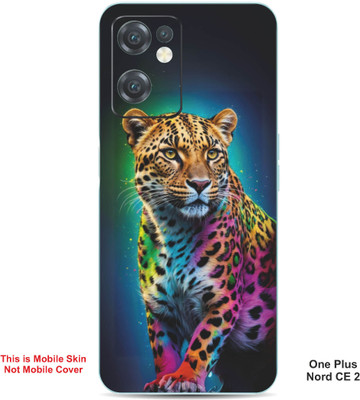 VYBE The Smart Choice One Plus Nord CE 2 Leopard Embossed Mobile Skin(Dirty Blue 38)