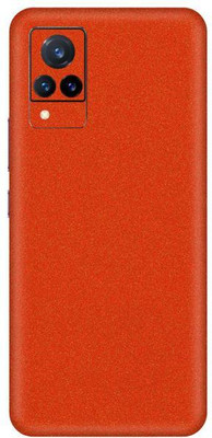 Vcare GadGets Glitter Orange vivo V21 5G Mobile Skin(Glitter Orange)
