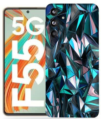 OggyBaba Samsung Galaxy F55 5g Mobile Skin(Polygon blue)