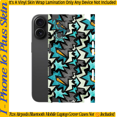 Flipkart SmartBuy I PHONE 16_PLUS MOBILE SKIN_(STICKER)(BACK+SIDE)SPARK_LIGHT7 Mobile Skin(MULTICOLOR STICKER SKIN)