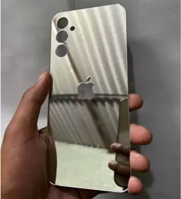 GPTECK Samsung Galaxy A24 4G Gold Mirror Finish Back Panel Mobile Skin(Silver)