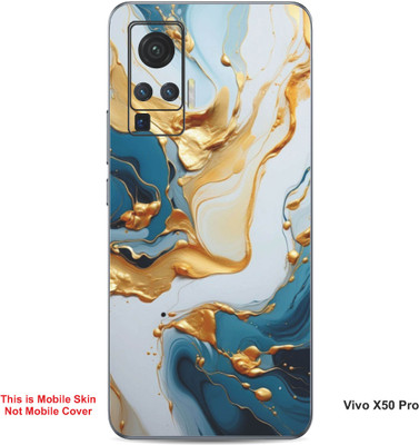 VYBE The Smart Choice Vivo X50 Pro Art Embossed Mobile Skin(Geyser 9)
