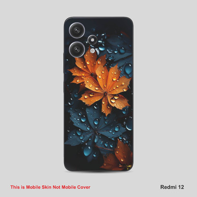 VYBE The Smart Choice Redmi 12 attern Mobile Skin Mobile Skin(Dark Grey Blue A17)