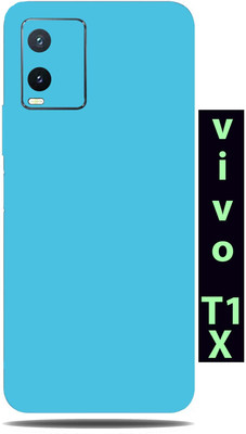 TJ CREATION vivo T1X Mobile Skin(Ultra Super Lighblue Matte Skin With High Matte Finish.)