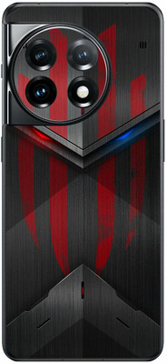 FCS OnePlus 11 5G Printed Back Skin: Red Magic Texture Mobile Skin(Red Magic Texture Skin)