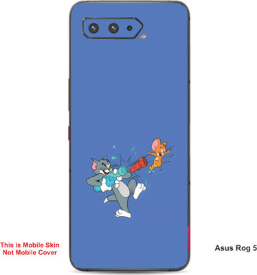 VYBE The Smart Choice Asus Rog 5 Tom & Jerry Embossed Mobile Skin(Glaucous A6)