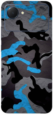 LAMHA Narzo 50i Prime, narzo 50i prime, Oppo Mobile Skin(Ultra Super Military Blue Camouflage Wrap Sticker With High Matte Finish.)