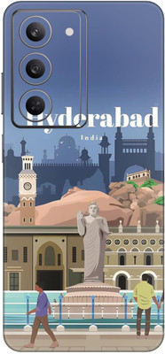 wrap craft Realme 14X 5G Premium Vinyl BACK Mobile Skin(Multicolor)