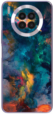FCS Huawei nova 8i Printed Back skin Mobile Skin(Smoke)