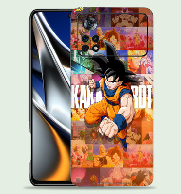 Skinex Poco X4 Pro 5g Mobile Skin(Blue-Aqua With Full Cut)