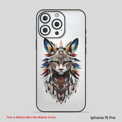 VYBE The Smart Choice iPhone 15 Pro Cat Embossed Mobile Skin(Baltic Sea 8)