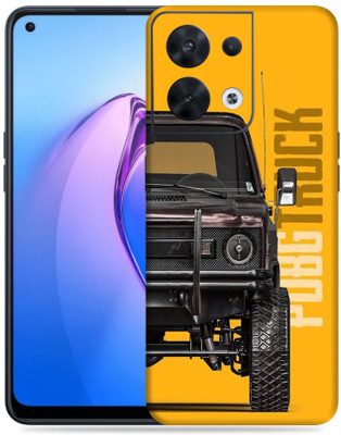 SkinoMania Oppo Reno 8 5G Mobile Skin(Multicolor Truck Pubg)