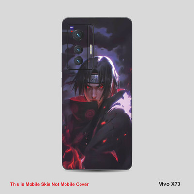 VYBE The Smart Choice Vivo X70 Naruto Mobile Skin Mobile Skin(Dark Lavender A7)