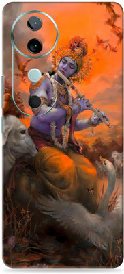 WeCre8 Skin's vivo V40 5G Ultra Premium Vinyl Mobile Skin (Multicolor) Mobile Skin(Madhur-Krishna)