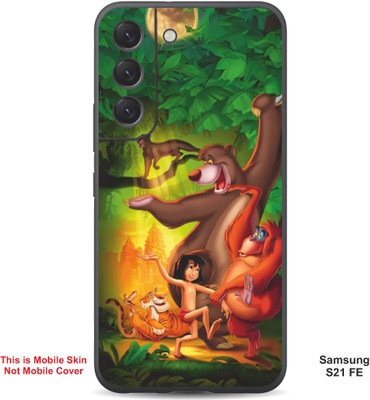 VYBE The Smart Choice Samsung S21 FE Jungle Book Embossed Mobile Skin(Green Pea 5)