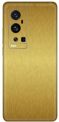 Vcare GadGets Vivo X60 Pro Plus Mobile Skin(Brushed Gold)