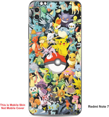 VYBE The Smart Choice Redmi Note 7 Pokemon Embossed Mobile Skin(Sun Yellow Multi A1)