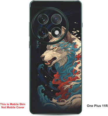 VYBE The Smart Choice One Plus 11R Wolf Embossed Mobile Skin(Sandrift 33)