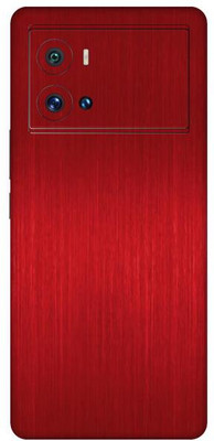 Vcare GadGets Dark Red Brushed vivo i QOO 9 Pro 5G Mobile Skin(Dark Red Brushed)