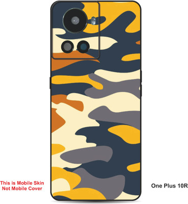 VYBE The Smart Choice One Plus 10R Camouflage Embossed Mobile Skin(Egg White A9)
