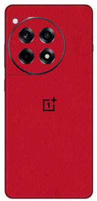 Vcare GadGets Red Leather OnePlus 12 R 5G With Logo Mobile Skin(Red Leather)