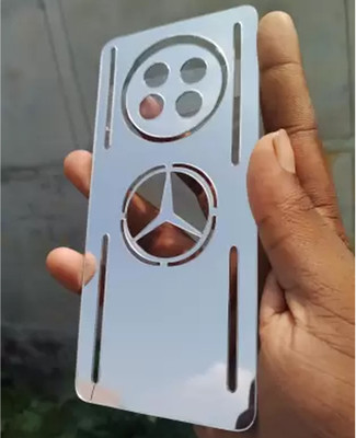 Mokteck POCO C75 5G Silver Mirror Finish Back Panel Mobile Skin(Silver)