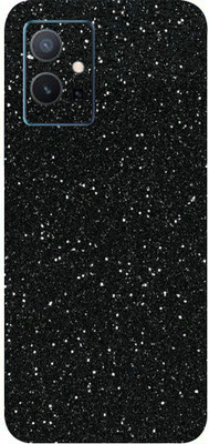 BUGGU Vivo Y75 5G Mobile Skin(Ultra Super Black Glitter Skin With High Matte Finish.)