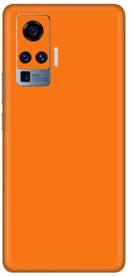 Vcare GadGets Vivo X50 Pro Mobile Skin(Orange Glossy)