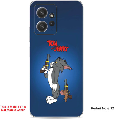 VYBE The Smart Choice Redmi Note 12 Tom & Jerry Embossed Mobile Skin(Fun Blue A1)