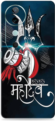 SkinoMania vivo V40 5G Ultra Premium Vinyl Mobile Skin (Multicolor) Mobile Skin(Damru-Mhadev)