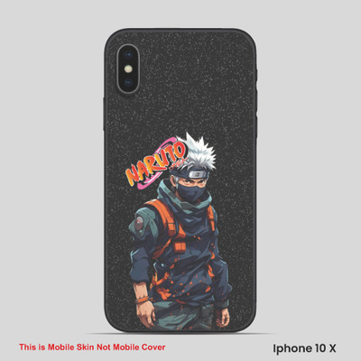 VYBE The Smart Choice iPhone 10X Naruto Embossed Mobile Skin(Brown Sugar 13)