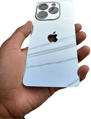 TWUAOP INFINIX SMART 8 MOBILE SKIN, MIRROR BACK PANNEL ACRYLIC SHEET Mobile Skin(Silver)